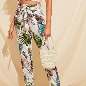 Tropical Crepe Pants